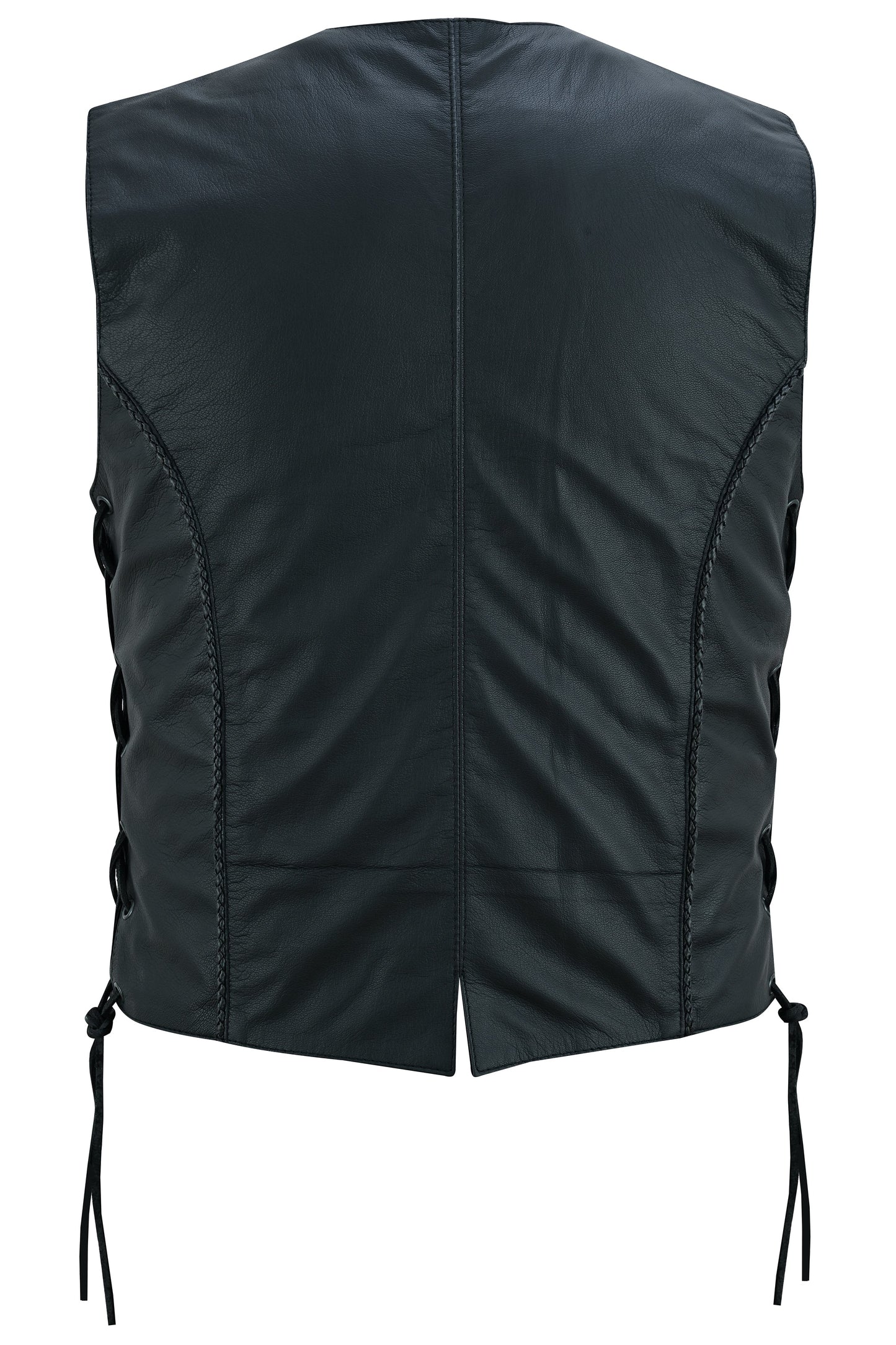 Back View Women's Ultra-Thin Braided Vest