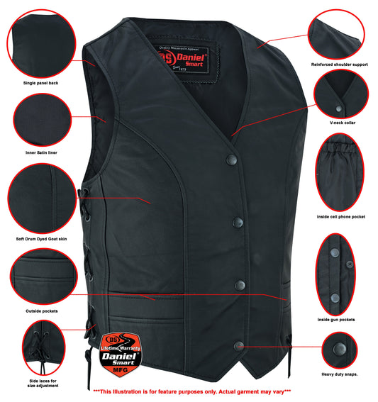 Infographic DS Women's Stylish Full Cut Vest