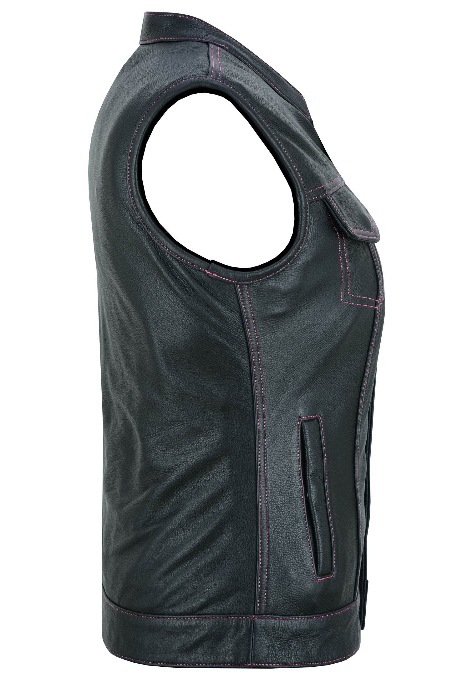 Side Sleeveless DS Violet Pink Vest