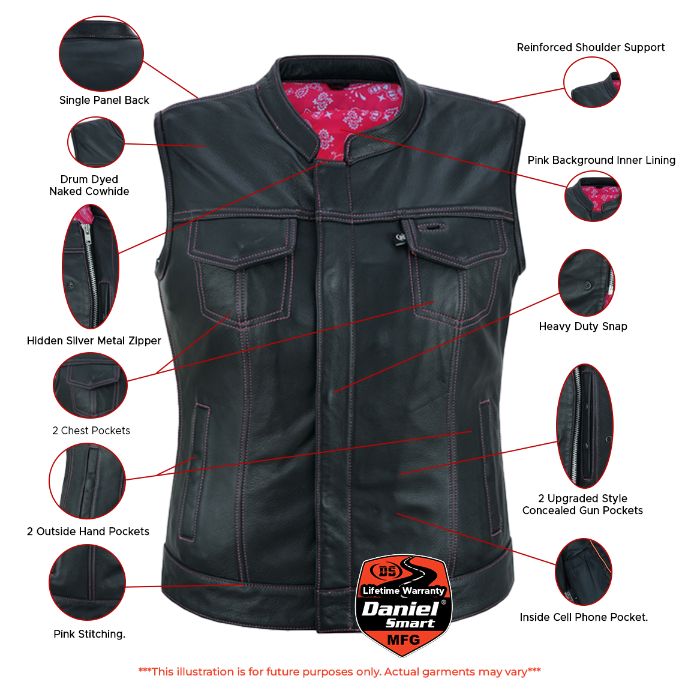 Infographic DS Violet Pink Vest