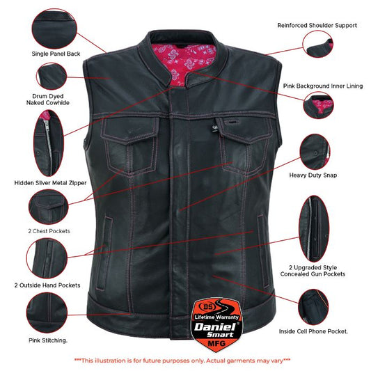 Infographic DS Violet Pink Vest
