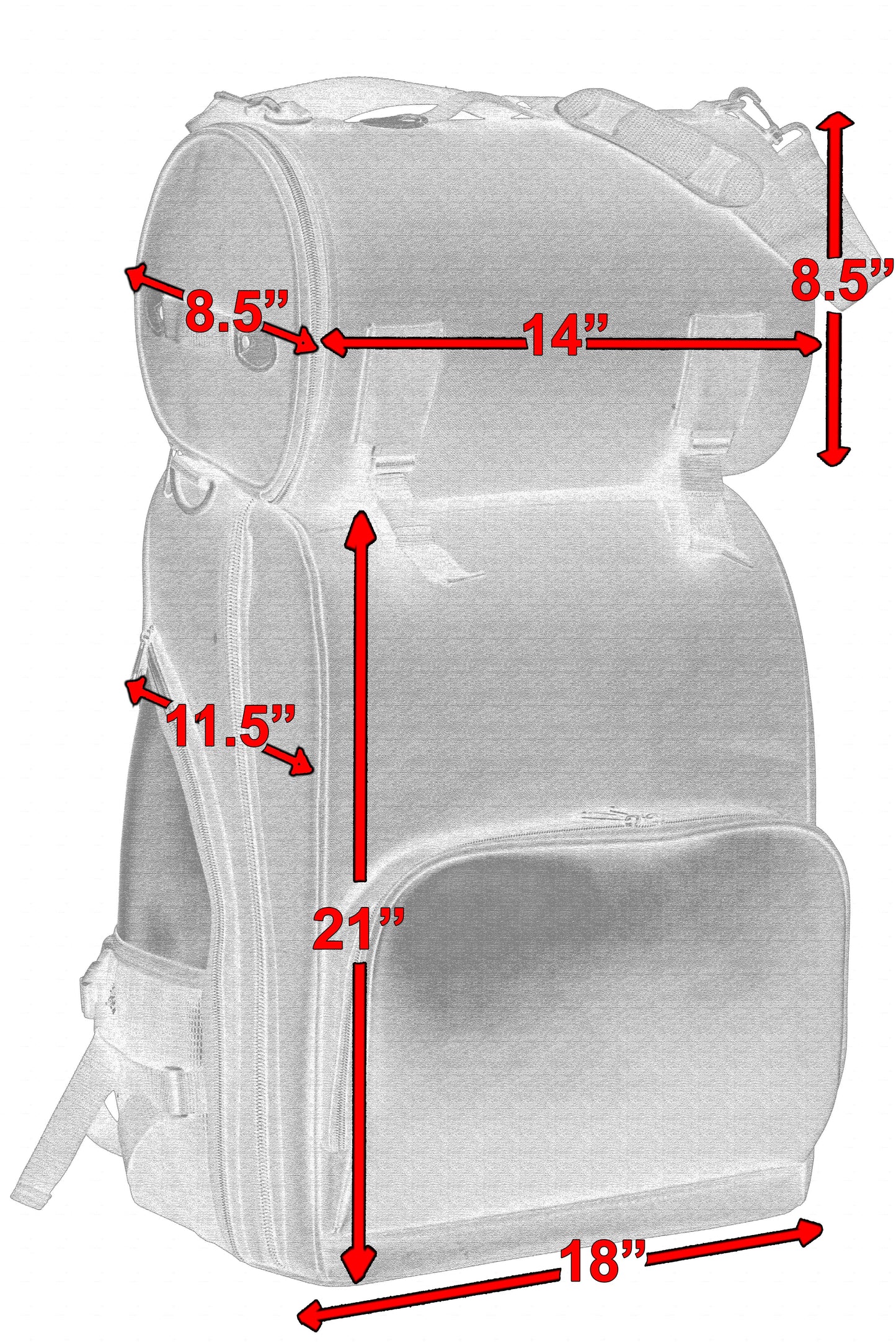 DS Updated Touring Sissy Bar Bag