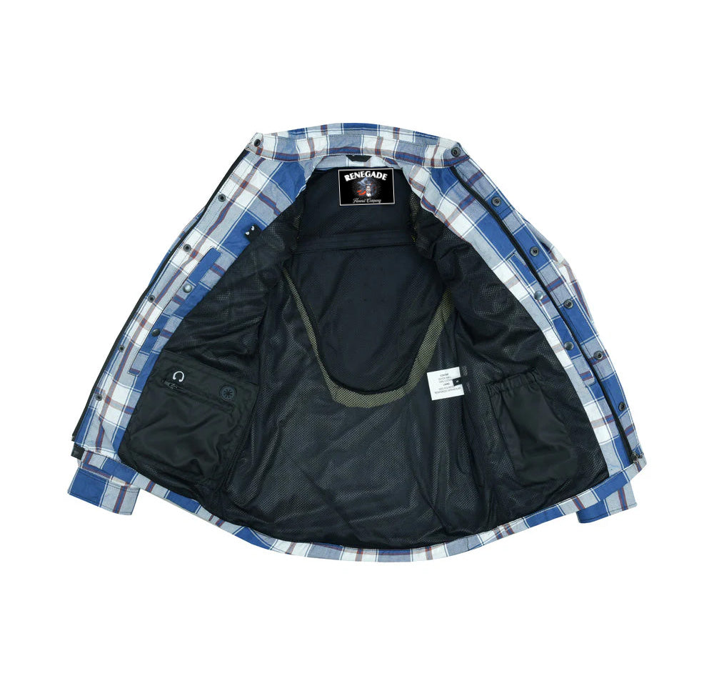 Alpha Check - Blue White and Maroon