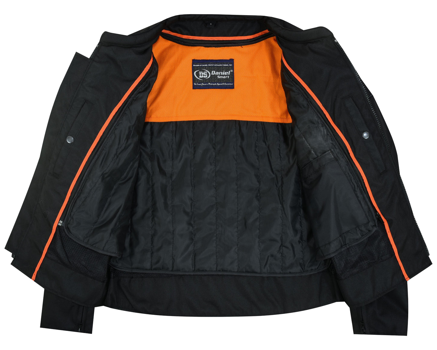DS All-Season Men's Textile Motorcycle Jacket with Reflective Stripes