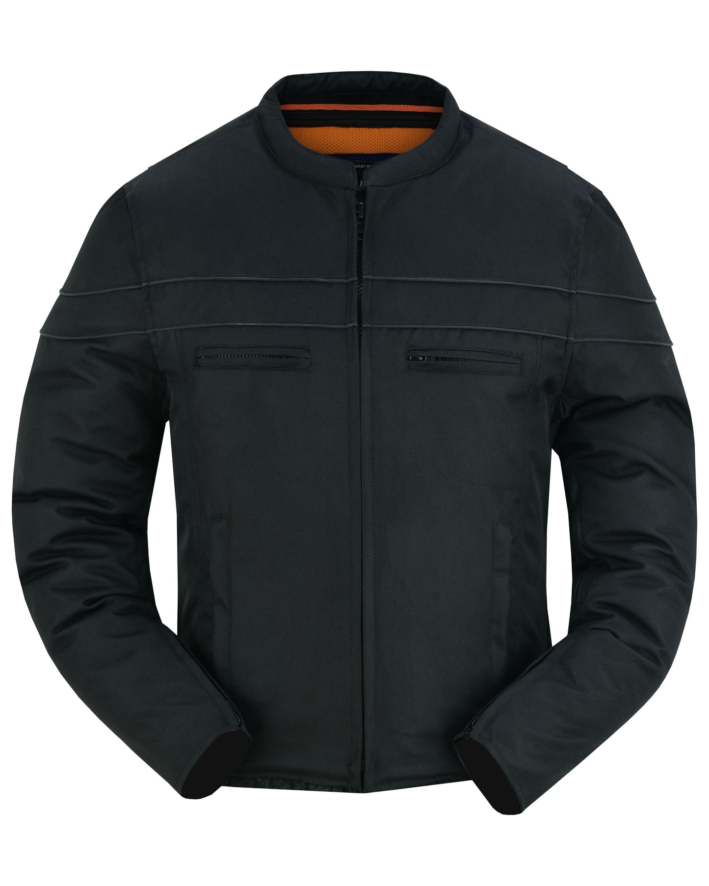 DS All-Season Men's Textile Motorcycle Jacket with Reflective Stripes