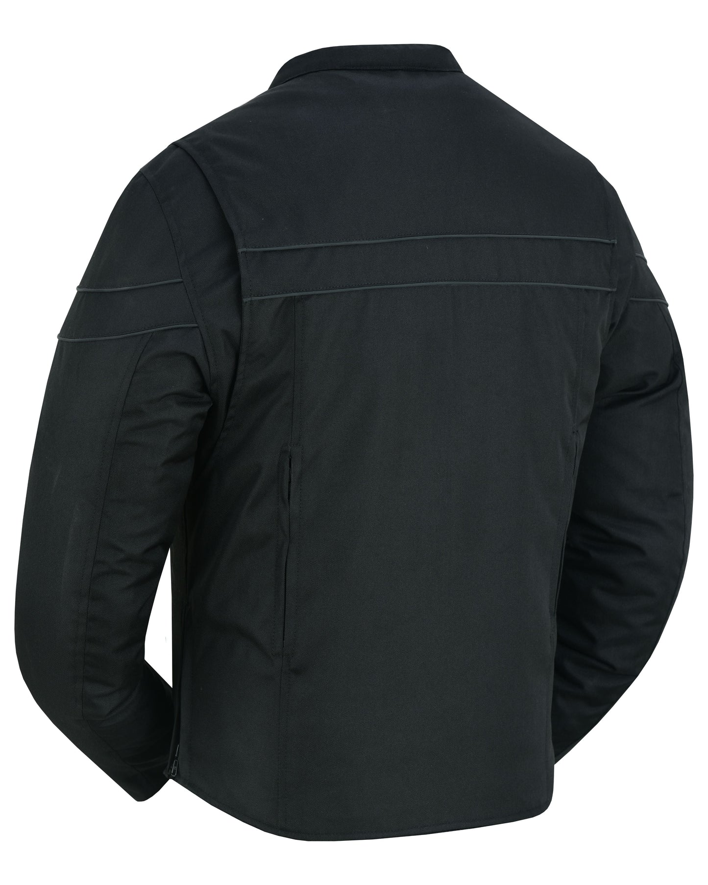 DS All-Season Men's Textile Motorcycle Jacket with Reflective Stripes