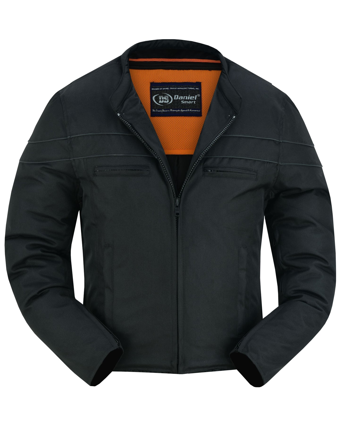 DS All-Season Men's Textile Motorcycle Jacket with Reflective Stripes