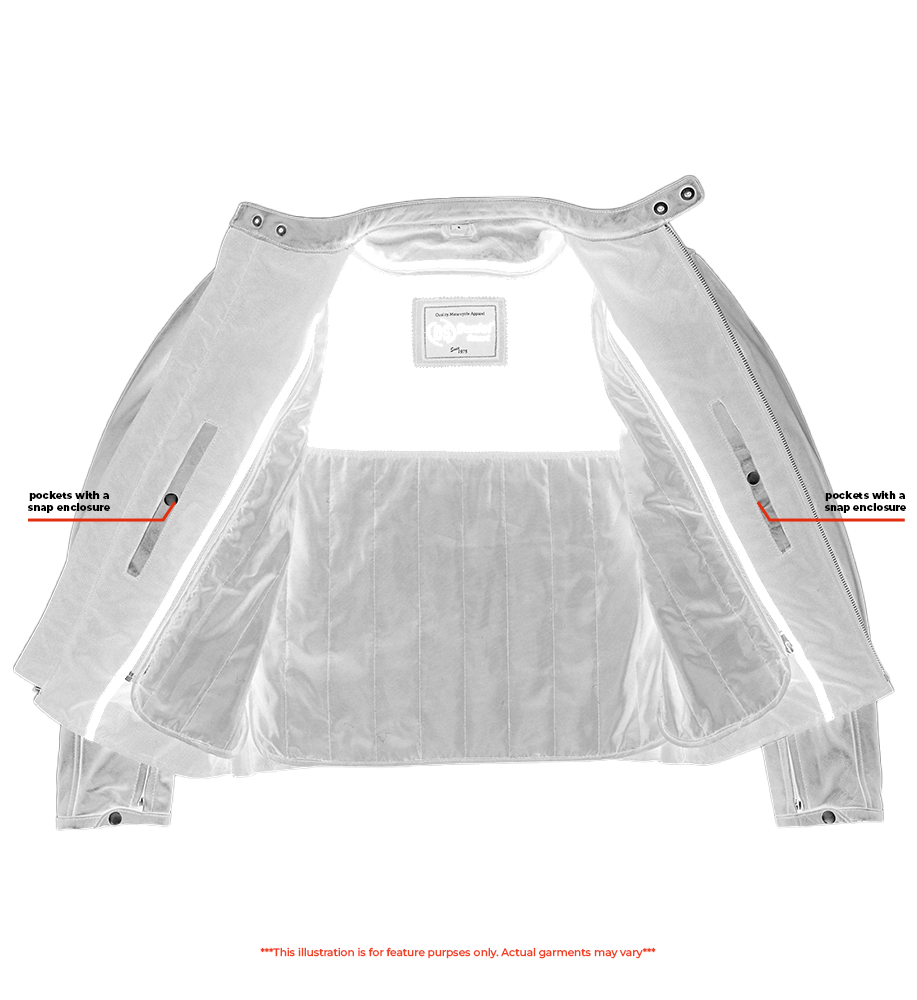 DS Men's Lightweight Drum Dyed Naked Lambskin Jacket - Black