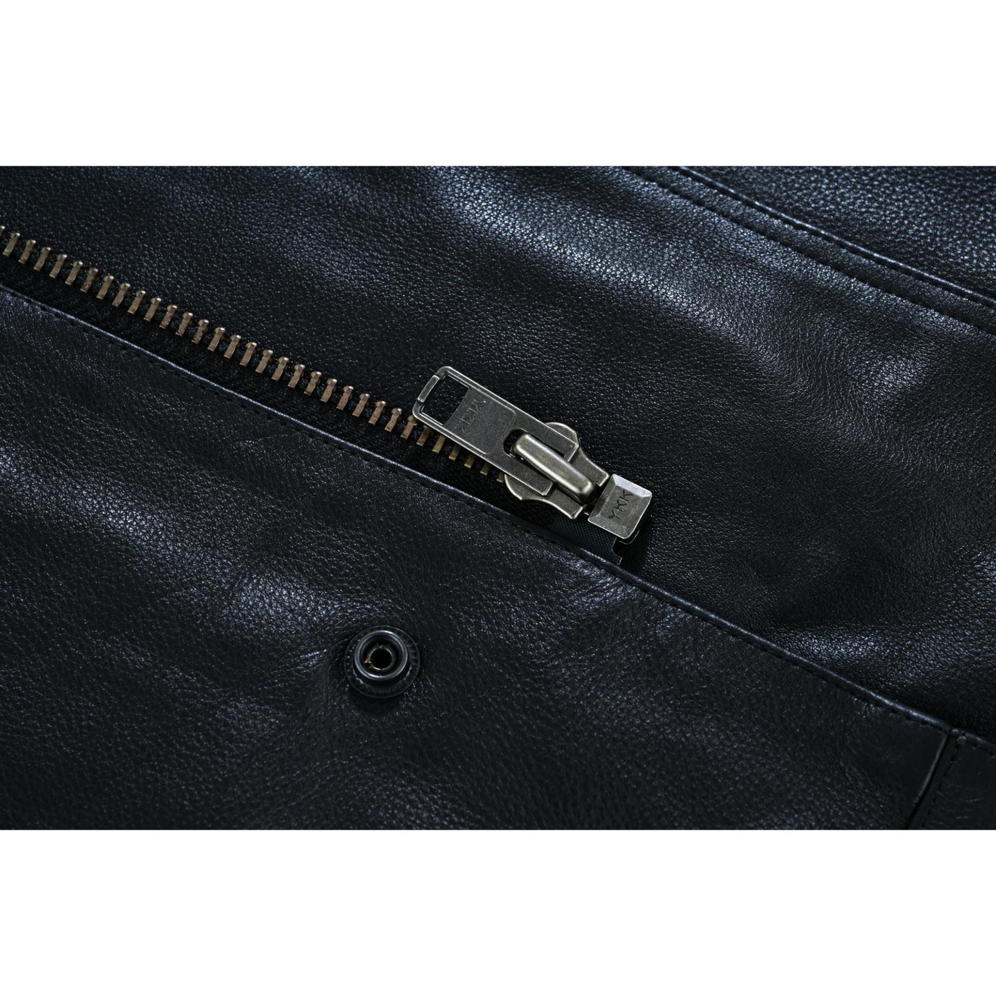 DS Men's Black Leather Motorcycle Vest with Upgraded Style