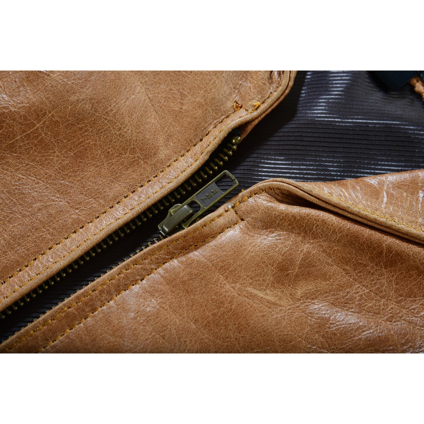 DS Women's Brown Zippered Vest with Lacing Details