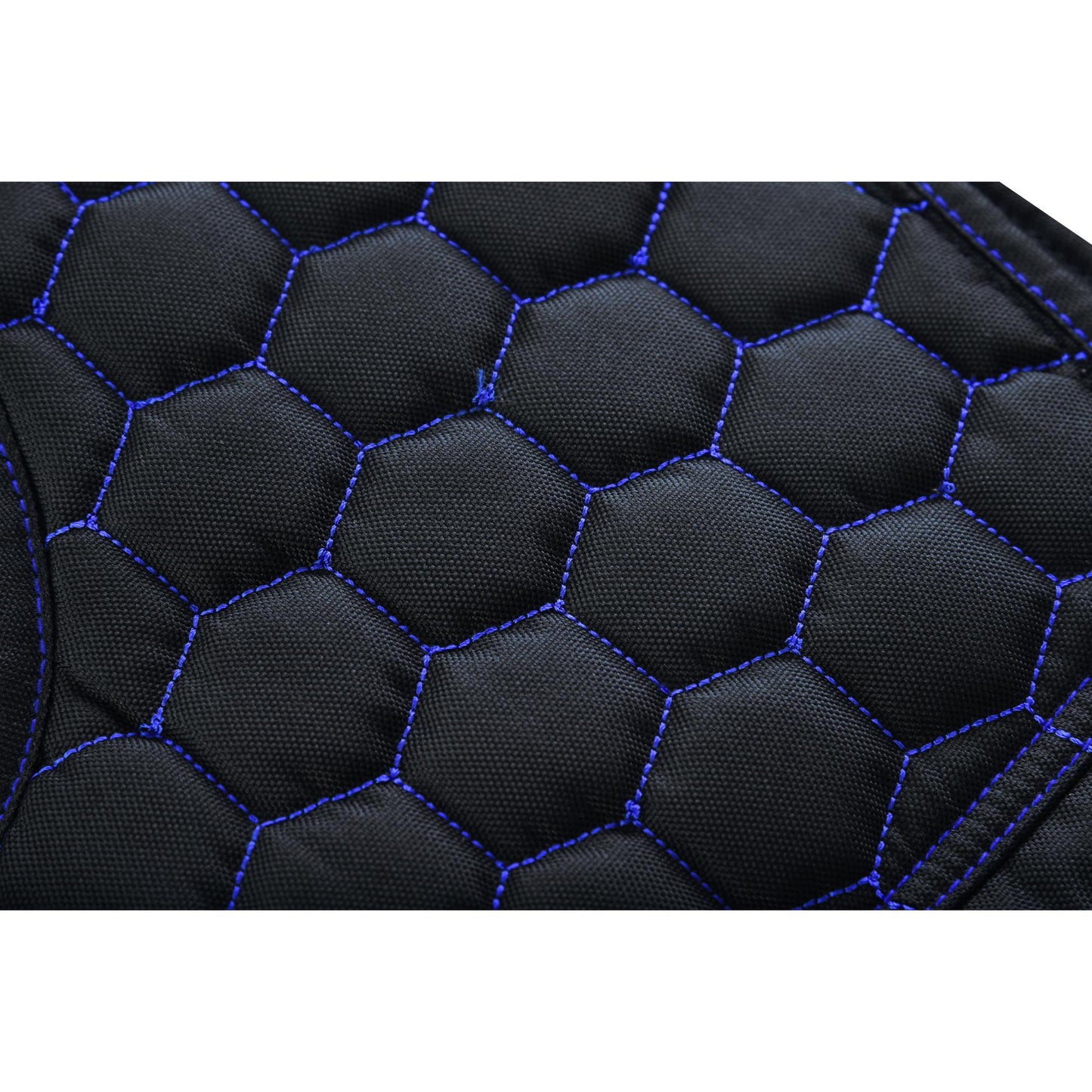 Stitching Blue Soul Men's Black Mesh Textile Vest with Blue Paisley Liner