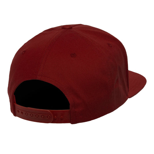 Red baseball cap on a white background