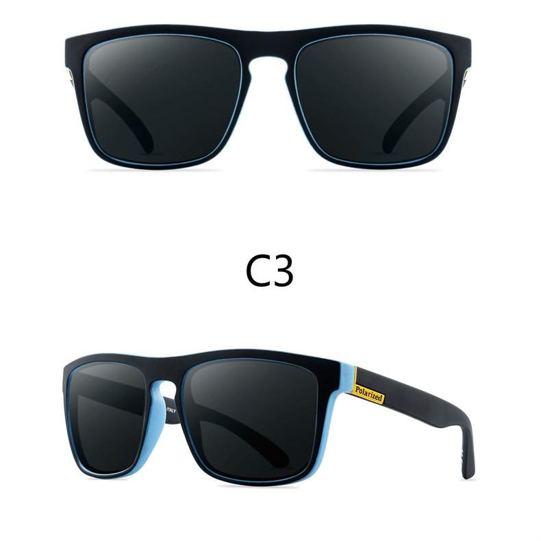 Men Polarized Sunglasses Vintage Anti-UV Driving Driver Black Eyewear Rectangle Shades Men Oculos masculino
