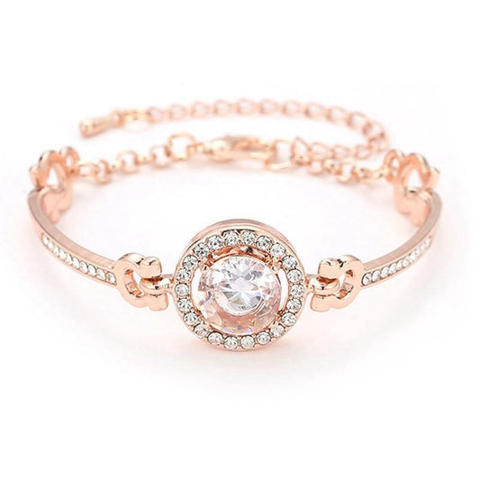 Luxury Diamond Shiny Fashion Luxury Jewelry Zircon Multi-Layer Bangle Bracelet High Quality Rhinestone Charm Bracelet for Women and Girls