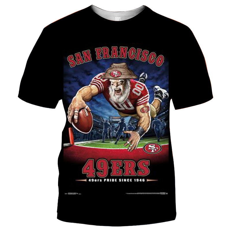 Oversized Sport Black Football Teams Unisex T Shirts