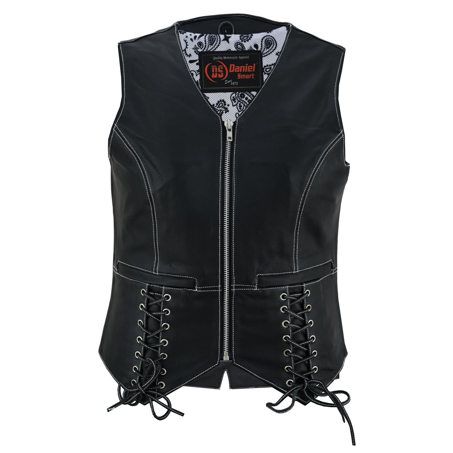 Full Front Night Edge Black Ladies Vest