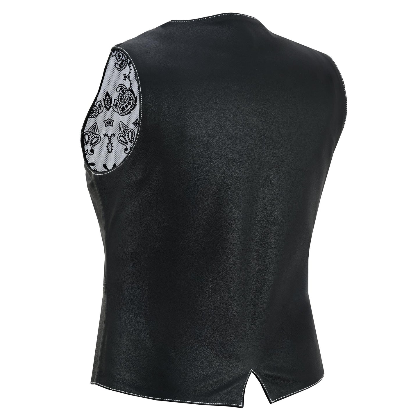 Side Rear Night Edge Black Ladies Vest