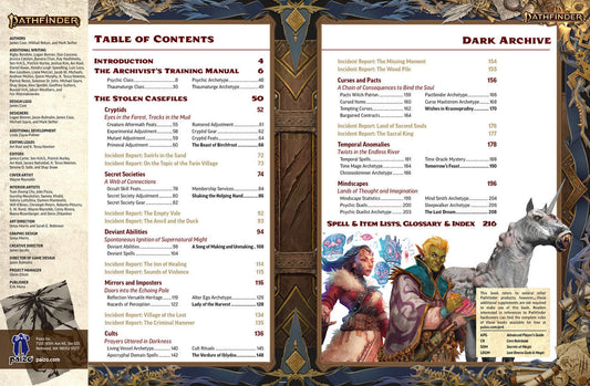 Pathfinder: Dark Archive Sketch Edition (2E) (Remaster)