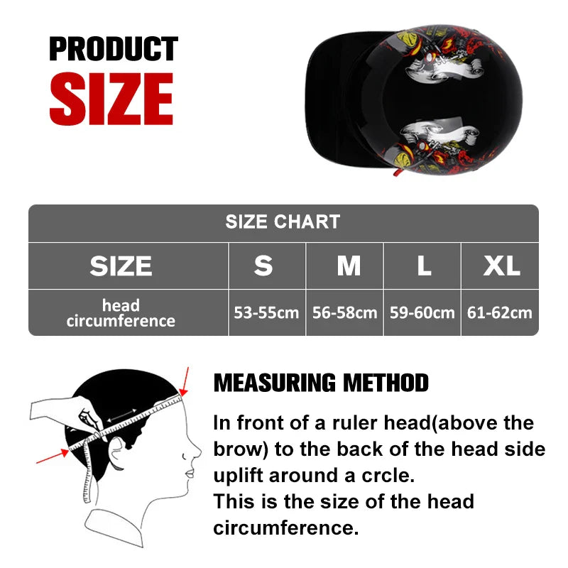 Hair bun maker with size chart and measuring instructions on a white background