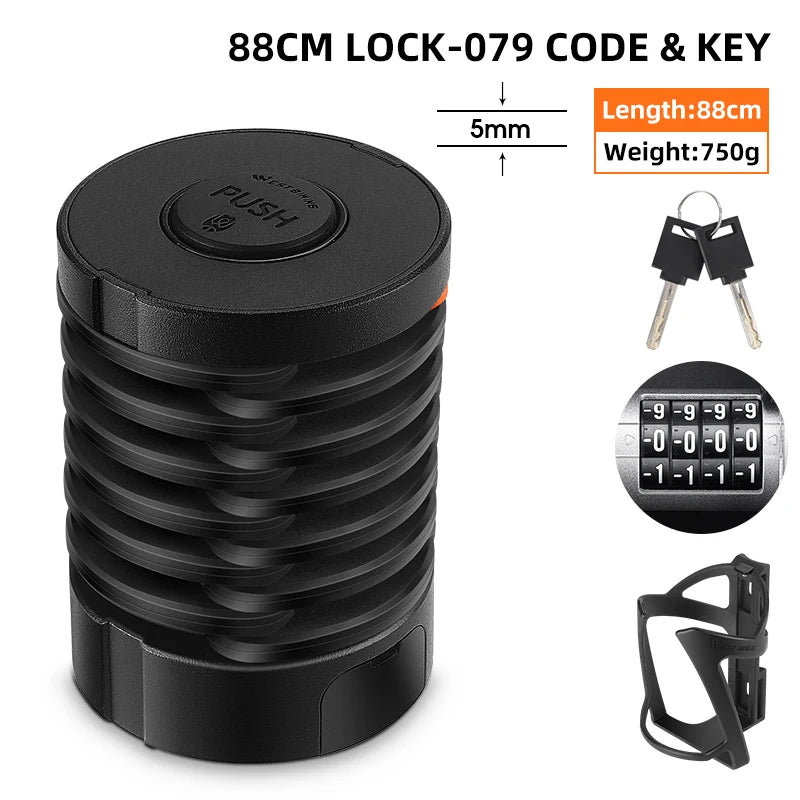 Black cylindrical lock with keys and a digital code lock on a white background