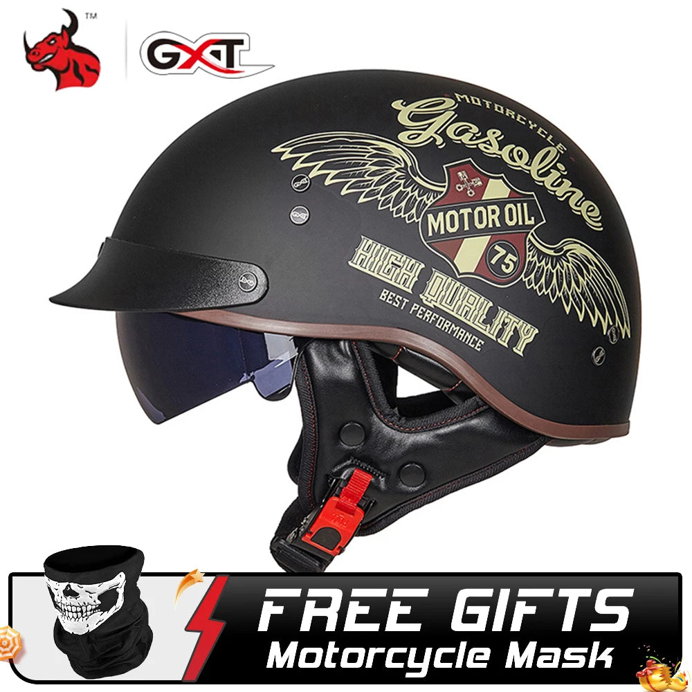 GXT DOT Certified Motorcycle Helmet Motorbike Crash Moto Helmet Casco Moto
