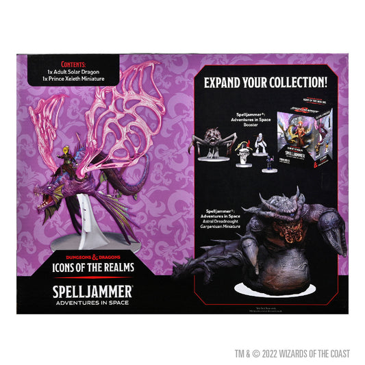 D&D: Icons of the Realms - Spelljammer Adventures in Space - Adult Solar Dragon & Prince Xeleth