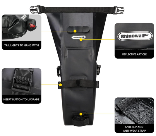 Infographic Rhino Walk Waterproof Bicycle Bag