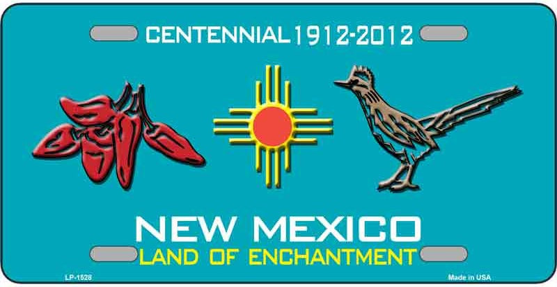 Red Chili & Road Runner New Mexico License Plate
