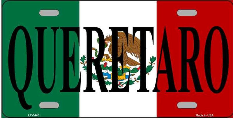 Queretaro Mexico Metal Novelty License Plate