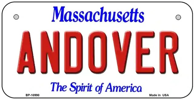 Andover Massachusetts License Plates