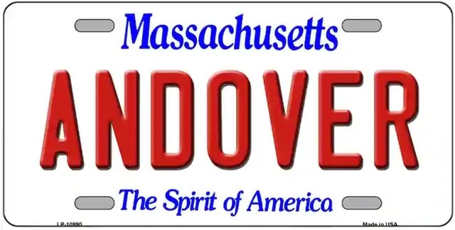 Andover Massachusetts License Plates