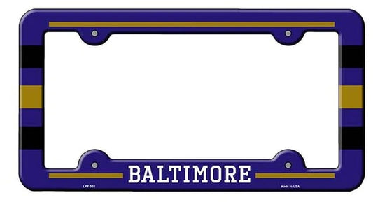 Baltimore Blue Gold License Plate Frame