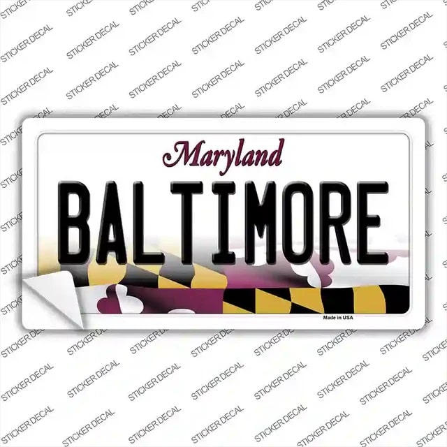 Baltimore Maryland Sticker Decal