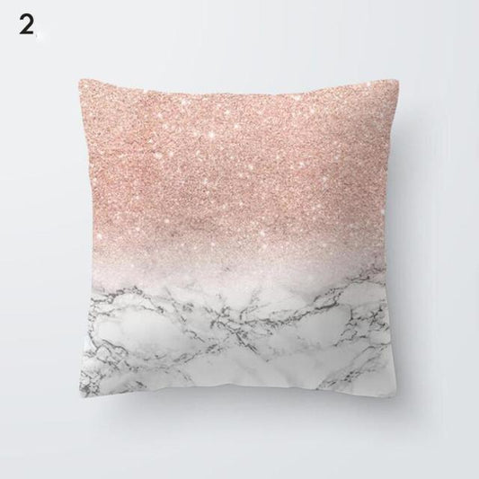 Beautiful Gold Print Pillow Cover Home Cotton Modern Decorative Pillowcase Gold Cushion Cases Decorative Cushions For Sofa Seat Covers Pillow Case