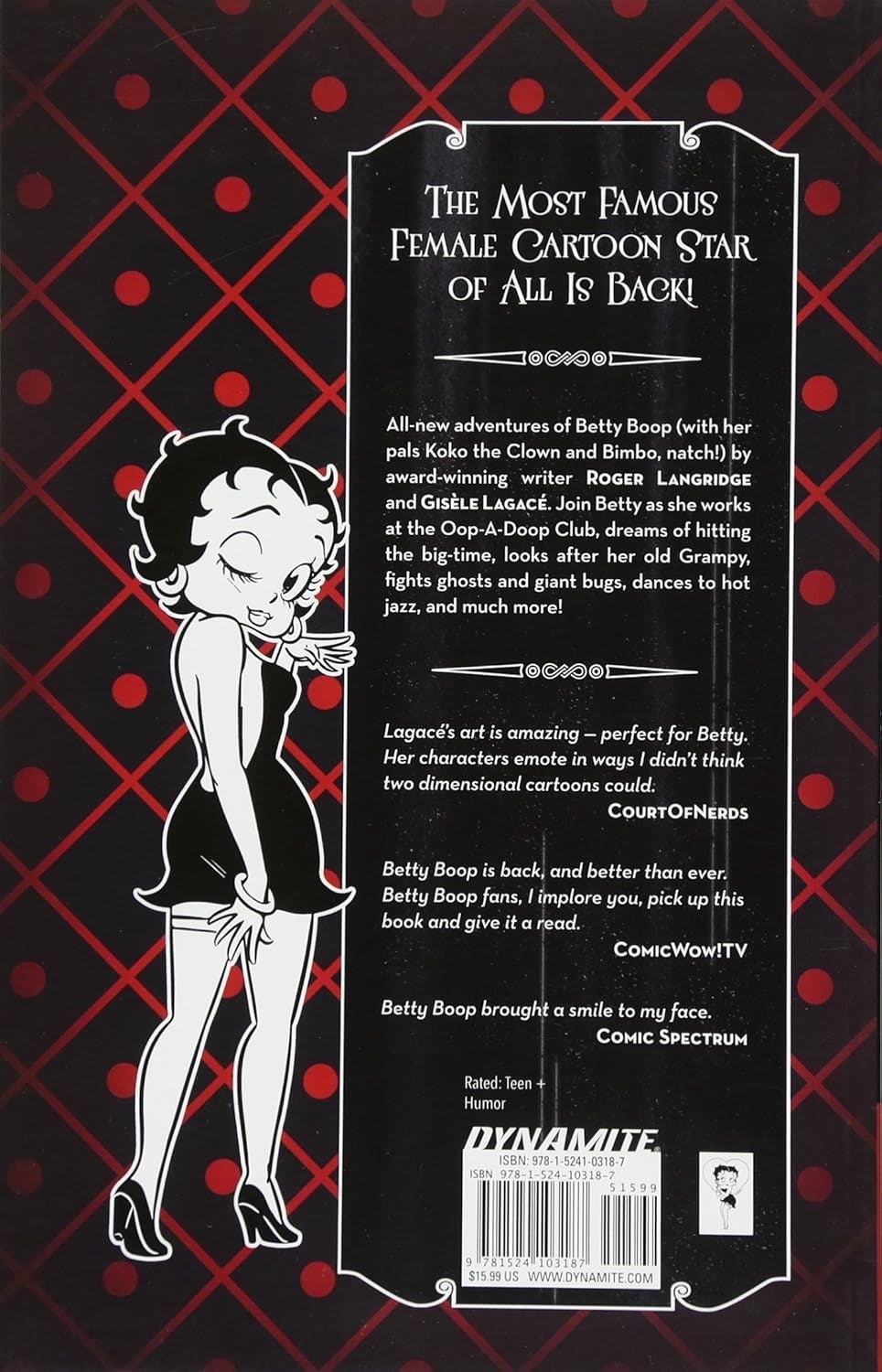 Back Of Betty Boop Graphic Paperback