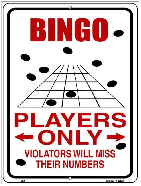 Bingo Players Metal Novelty Parking Sign