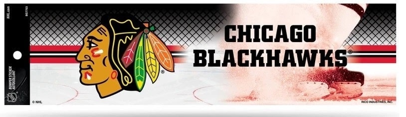 Chicago Blackhawks NHL Bumper Sticker