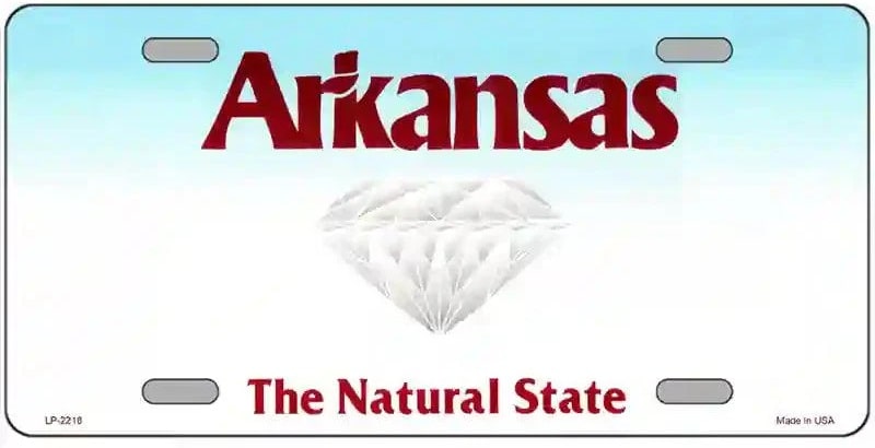Blank Arkansas License Plate