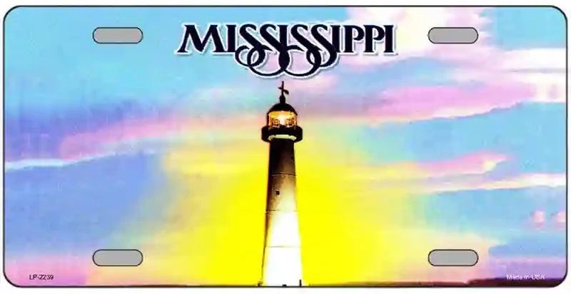 Blank Mississippi License Plate