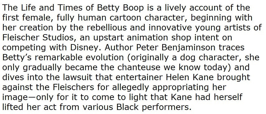 The Life and Times of Betty Boop: The 100-Year History of an Animated Icon