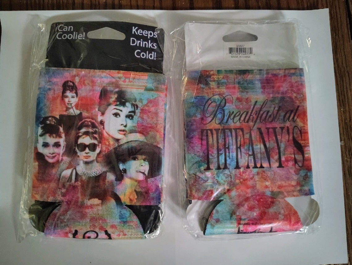 Audrey Hepburn Breakfast At Tiffany's Can Holder Hugger