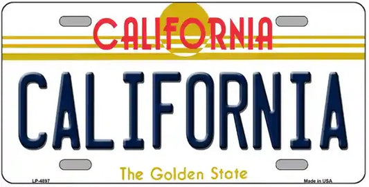 California Novelty Metal License Plate