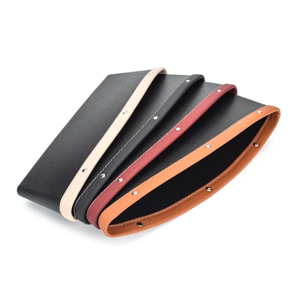 Car Organizer Storage Car Seat Slit Gap Pocket Multifunctional Driver Seat Catcher Cup Holder Car Accessories PU Leather Car Seat Gap Organizer Universal Fit Storage Pockets Adjust Set Car Seat Crevice Storage Box Helps Reduce Distracted Driving