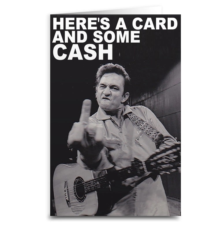 Johnny Cash Birthday Card