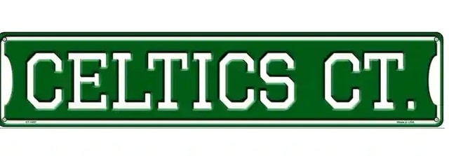 Celtics Ct. Metal Street Sign