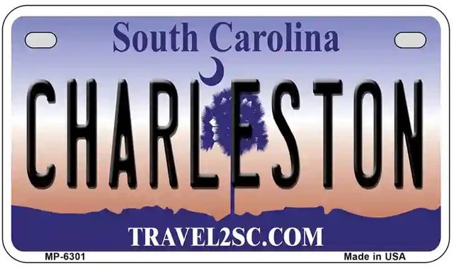 Charleston South Carolina Motorcycle License Plate