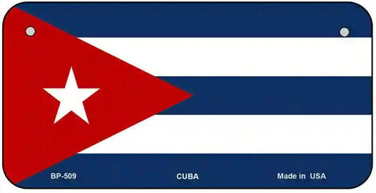 Cuban Flag Bicycle License Plate