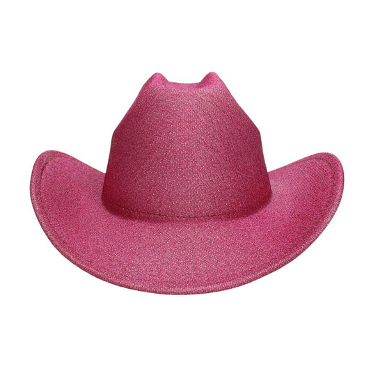 Cowboy Hat Fuchsia Glittery Rodeo Style for Women