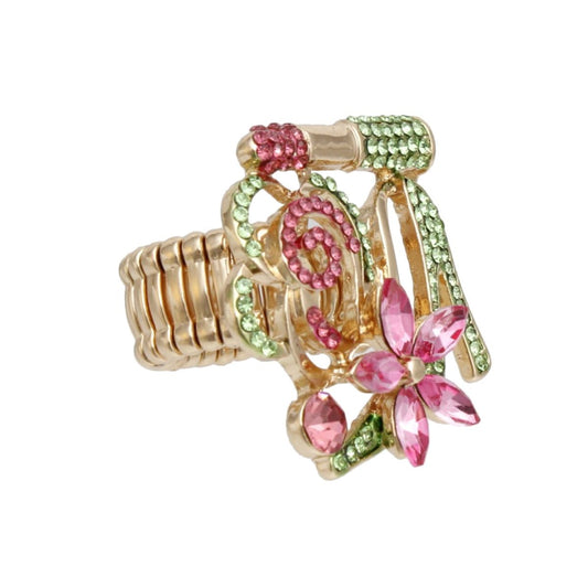 AKA Luminous Lipstick High Heel Pink Green Ring