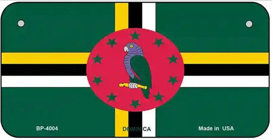 Dominica Flag Bicycle License Plate